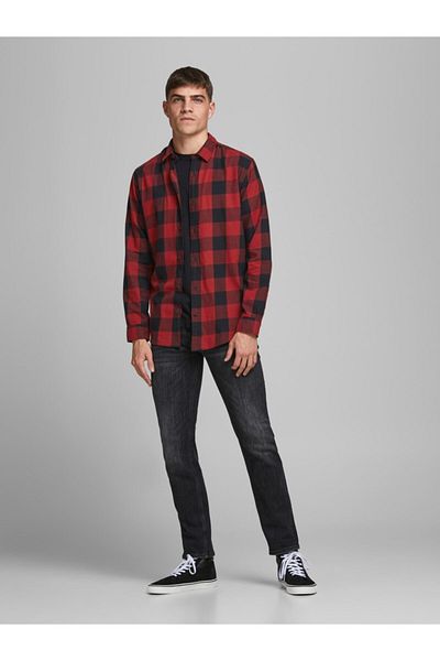 Jack & Jones Jack&amp;Jones Herren Gingham Twill Hemd L/S12181602