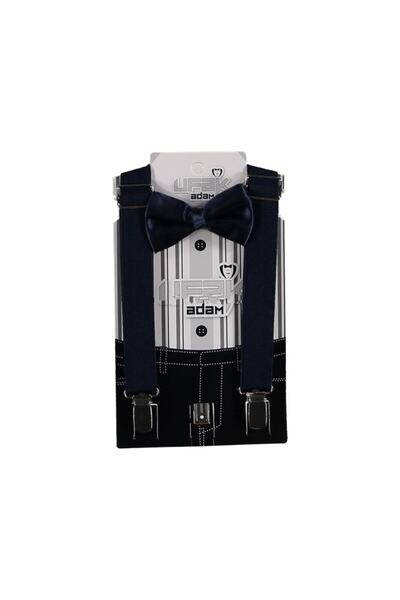 Babexi Set cu bretele și papion pentru bebeluși / copii, negru