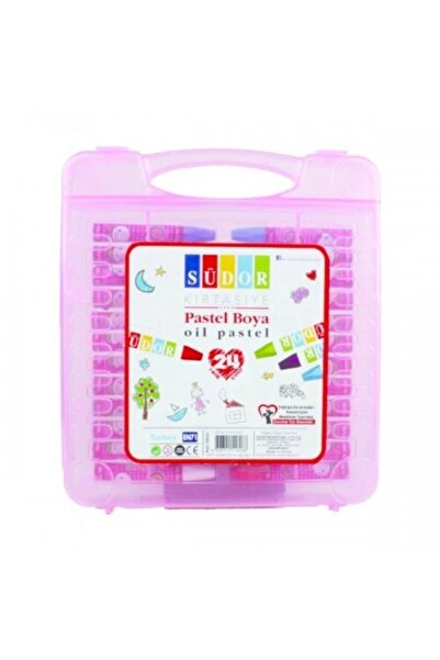 Südor Sudor 24 Renk Plastik Çantalı Pastel Boya