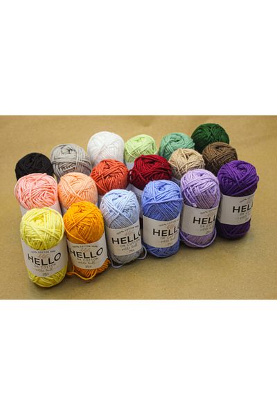 Hello Σετ 18 Dk Punch και Amigurumi νήματα