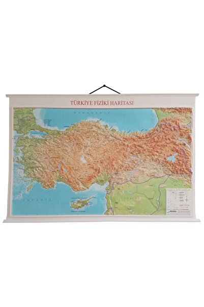 Gürbüz Yayınları Türkiye Fiziki Haritası Kabartmalı 70x100 cm