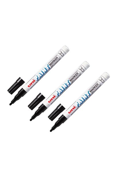 UNİ-BALL Uni Paint Marker 0.8-1.2 Coloring Marker Black 3 Pieces
