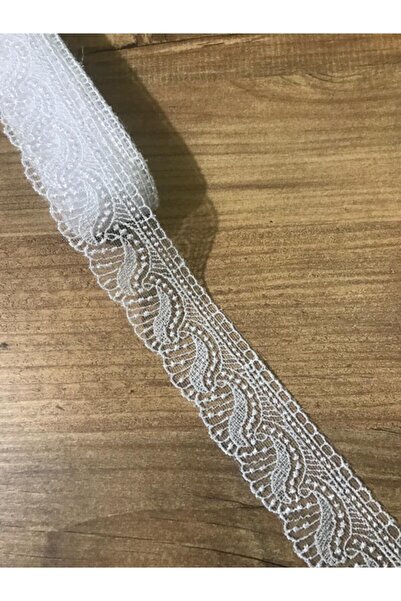 efem gipür Yelpaze Dantel Beyaz Bant