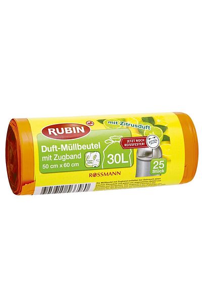 Rubin Garbage Bag Lemon Scented 50x60cm 30 Liters Pack of 25