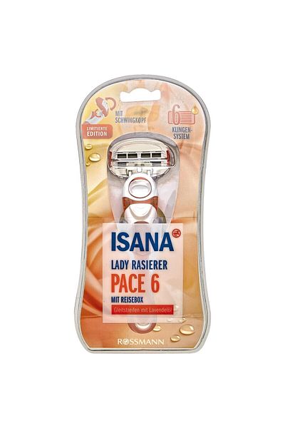 ISANA Shaving Razor For Ladies, 6 Blades