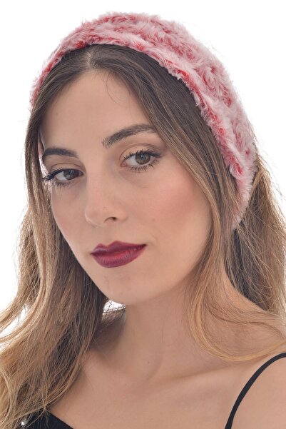 hahai accessories Banda de păr strânsă cu model roșu și degrade pentru femei