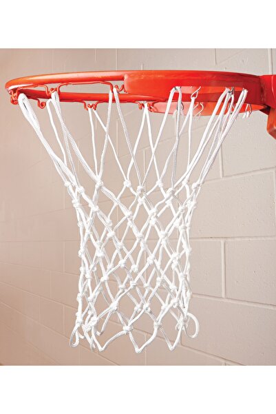 ÖZBEK Basketbol Filesi 5mm Naylon Beyaz - 2 Adet (basketbol Pota Ağı)