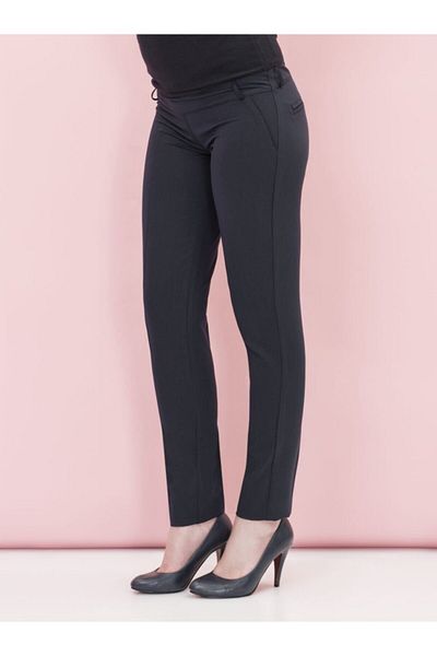 Even Fashion Hamile Giyim Narrow Leg Navy Blue Maternity Pants