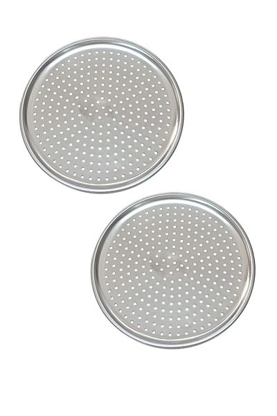 Reoona Perforated Pizza Tray Lahmacun Pita Tray 28 Cm 2 Pieces