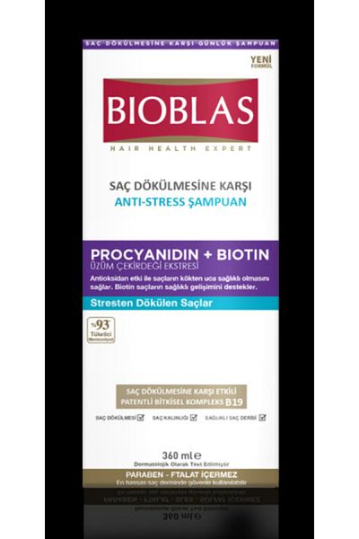 Bioblas Bıoblas šampon 360 ml X 2 ks Pro vlasy proti vypadávání vlasů proti stresu