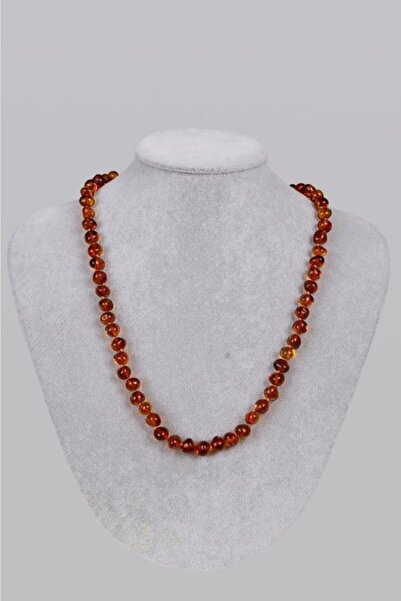 Saff Doğal Taş Sertifikalı Kehribar Kolye Yetişkin Damla Kehribar 201604