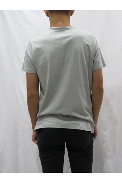 Collezione Men's Gray Sports Slim T-shirt - Short Sleeve