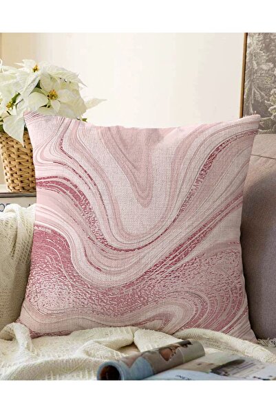 Realhomes Çift Taraflı Renkli Zeminde Kum Motifleri Dijital Baskılı Modern Ra...