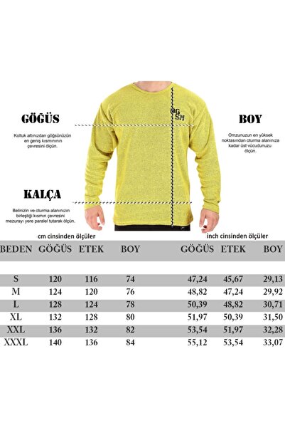 Big Sam Men's Yellow Winter, Relaxed Fit Sports Top Sweatshirt