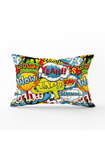 Realhomes Pop Art Digital Printed Modern Rectangular Pillow Cushion Cover