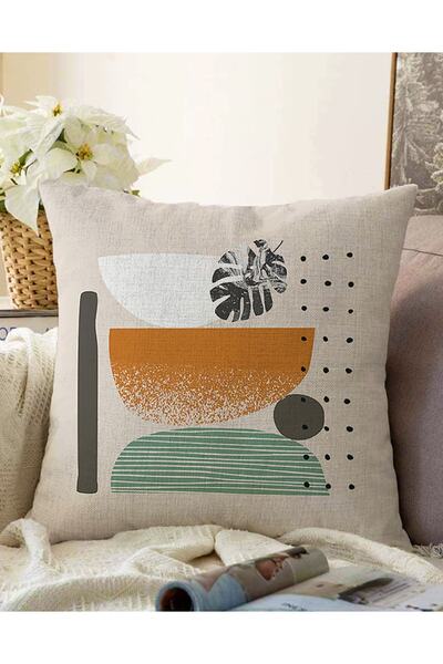 Realhomes Çift Taraflı Pastel Renkli Onedraw Çizimli Geometrik Desenli Modern...