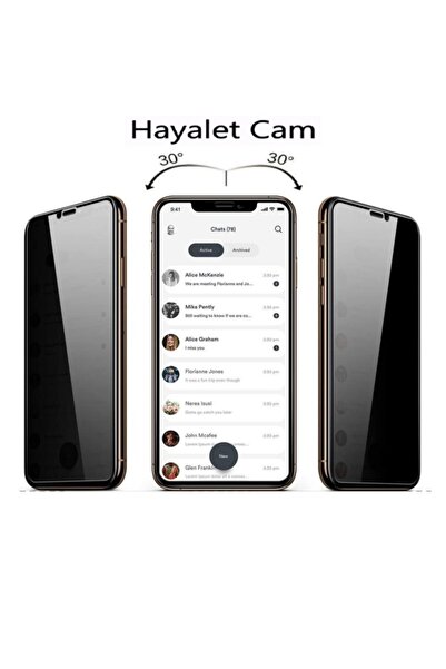 Genel Markalar For Apple Iphone 12 Pro Max Gizli Hayalet Seramik Seramik Ekra...