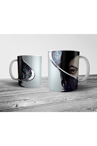 Pixxa Beyaz Michael Jackson Kupa Bardak