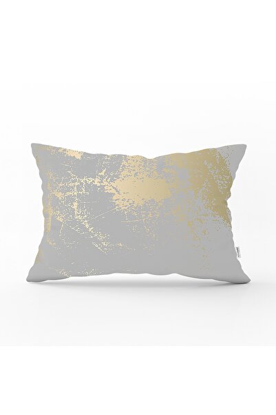 Realhomes Fundal pastel cu modele geometrice aurii cu detaliu imprimat digita...