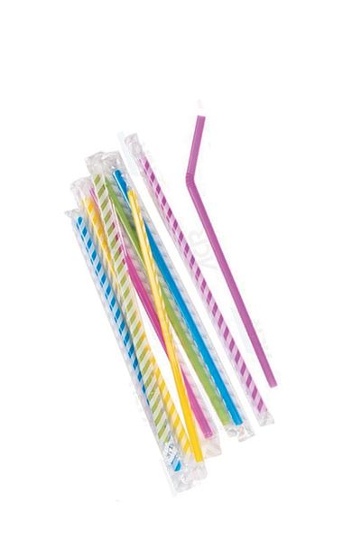 Pipetsan Colored Bellows Gelatin Frozen Straw 100 Pack