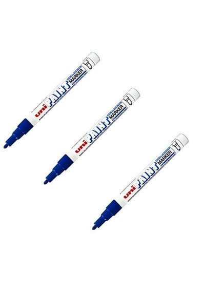 UNİ-BALL Uni Paint Marker 0.8-1.2 Blue Paint Marker 3 Pieces