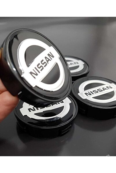 YED Jant Göbeği Nissan 65/60 (60mm Yuva) 4'lü Set Siyah