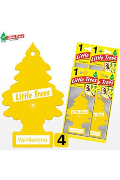 Little Trees Orijinal Vanilya Vanıllaroma Freshener Kağıt Koku 4 Adet