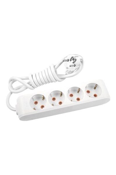 VİKO Multi-let 4 Way 5 Meter Grounded Child Proof Socket