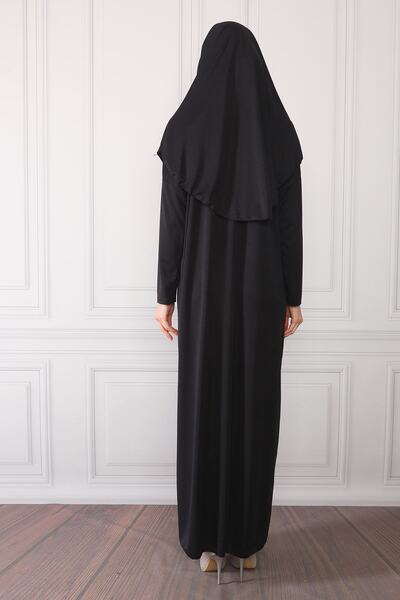 Feyza Fashion Women's Black Prayer Dress