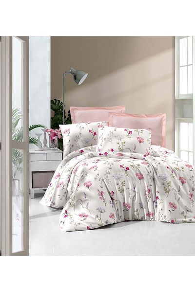 Menderes Home Σετ Παπλωματοθήκη Lanotte Satin Μονό (ΨΗΦΙΑΚΗ ΕΚΤΥΠΩΣΗ) Spring Garden