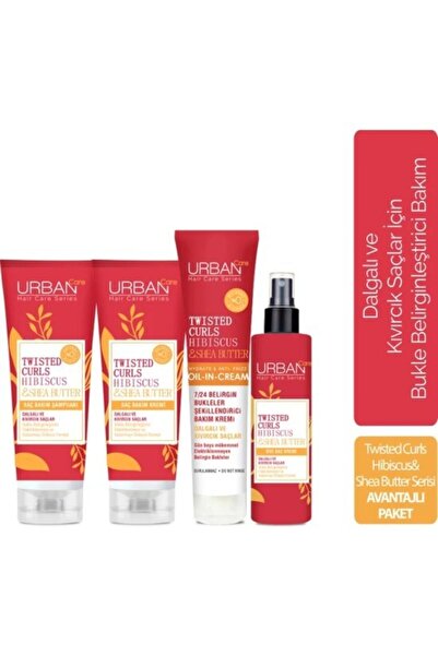 Urban Care Hibiscus & Shea Butter Şampuan + Krem + Sıvı Krem + Durulanmayan B...
