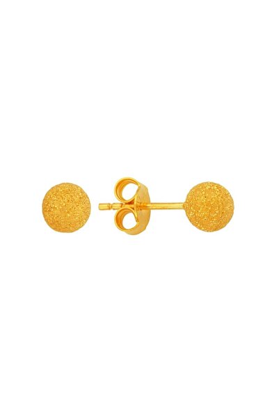 BİLEZİKHANE 22 Ayar Altın Top Küpe Kumlu 1.40 Gram