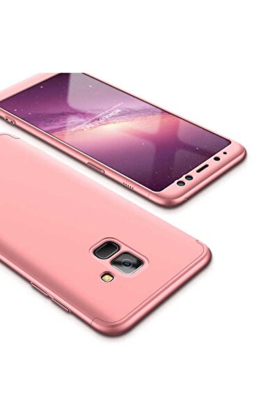 Galaxy A8 2018 Uyumlu Kılıf 3 Parçalı 360 Rubber Gkk Ays Kapak
