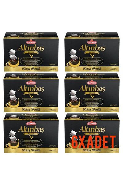 Çaykur 6-Piece Advantageous Pack - 200 g 40-Piece Gold Teapot Bags