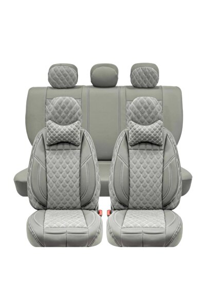Generic Brand Honda Civic Luxury Semi Leather Auto Seat Compatible Cover Fron...