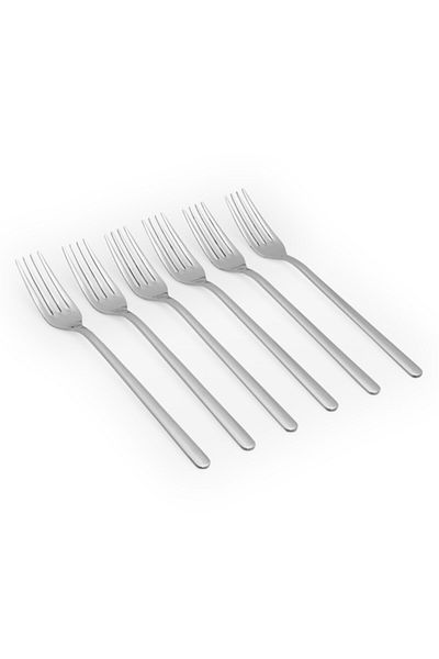 Erdem Belgrade 18/10 6-Piece Blister Food Fork