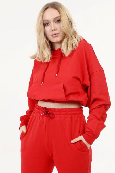 İkmal Σετ με κουκούλα Crop Model