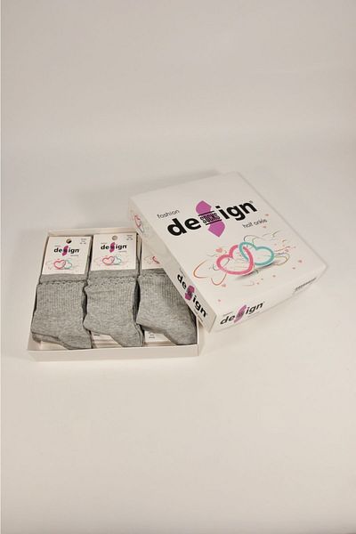 Design Socks Design Cotton Half Booties Socks 12 Pcs