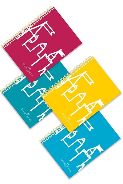 Faber Castell Castle Copertă din plastic A4 Caiet cu spirală cu 80 de coli