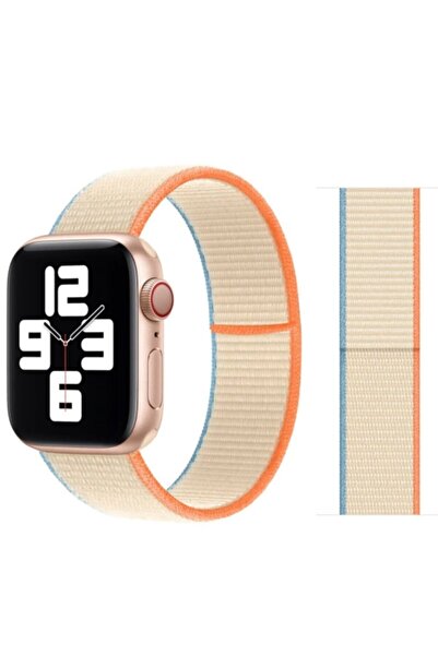 UnDePlus Apple Watch 38mm 40mm 41mm 1/2/3/4/5/6/se/se2/7/8/9 Spor Loop Hasır ...