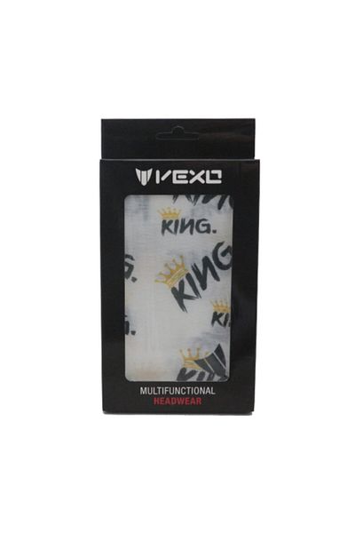 Vexo White Patterned Bandana