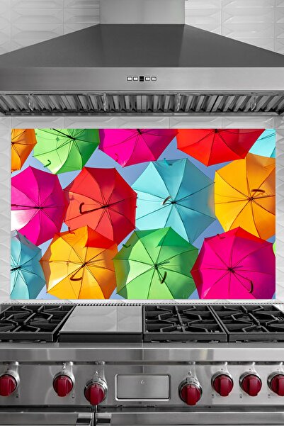 Kolhis Kırmızı Yapışkan Folyo Ocak Arkası Koruyucu  48x60