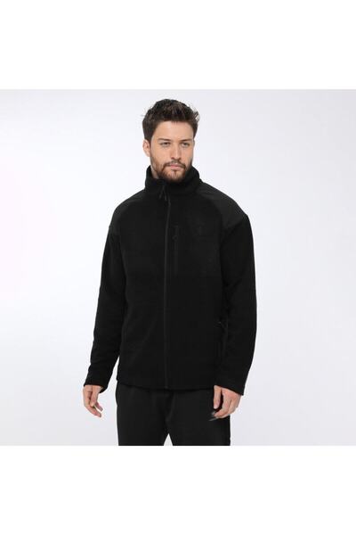 lumberjack Men's Black Fleece Coat 20k Shindler Jacket