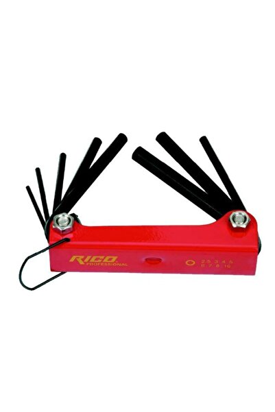 Rico 013-rc0204 8 Parça Çakı Tip Düz Allen Anahtar Seti