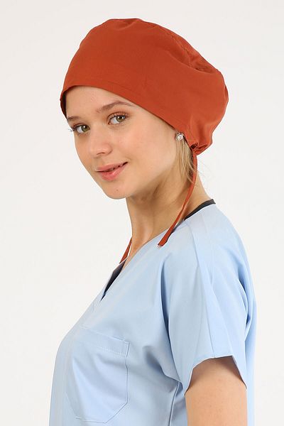 Owlet Medikal Dark Brick Color Surgical Bonnet