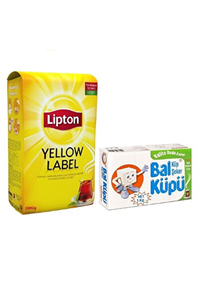 Lipton Lıpton Yellow Label 1000 Gr + Balkupu Seker Kup Gold 1000 Gr