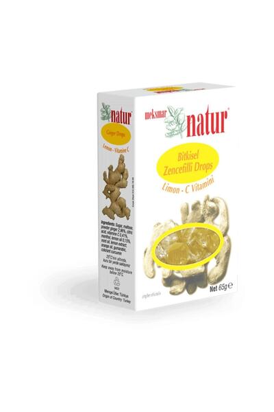 Natür Zencefilli Şeker - Limon - C Vitamin 65 G/pt X 12 Ad - S.t.t: 10/2027