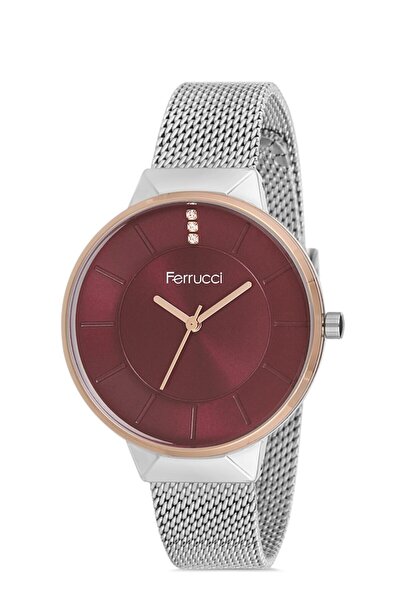 Ferrucci Kadın Gümüş Yuvarlak Kol Saati