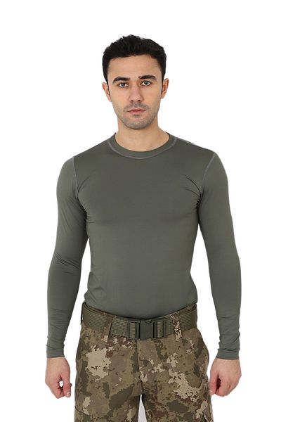 Asker Marketi Μακρυμάνικο T-Shirt Khaki Micro - Αθλητικό T-Shirt για εξωτερικούς χώρους