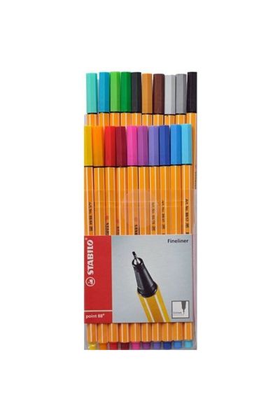 Stabilo Point 88 - Set of 20 0.4 mm Tip Felt Pens 891006